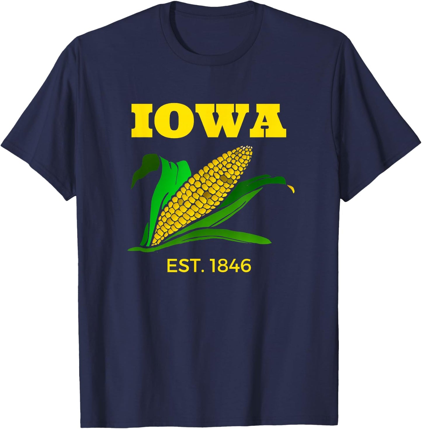Iowa Corn Farming T-Shirt - T-Shirt | Navy