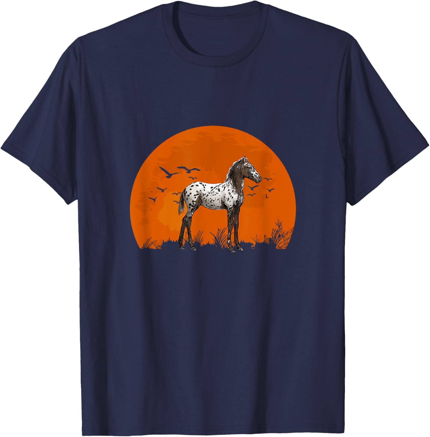 Appaloosa Retro Appaloosa Horse Riding T-Shirt - T-Shirt | Navy