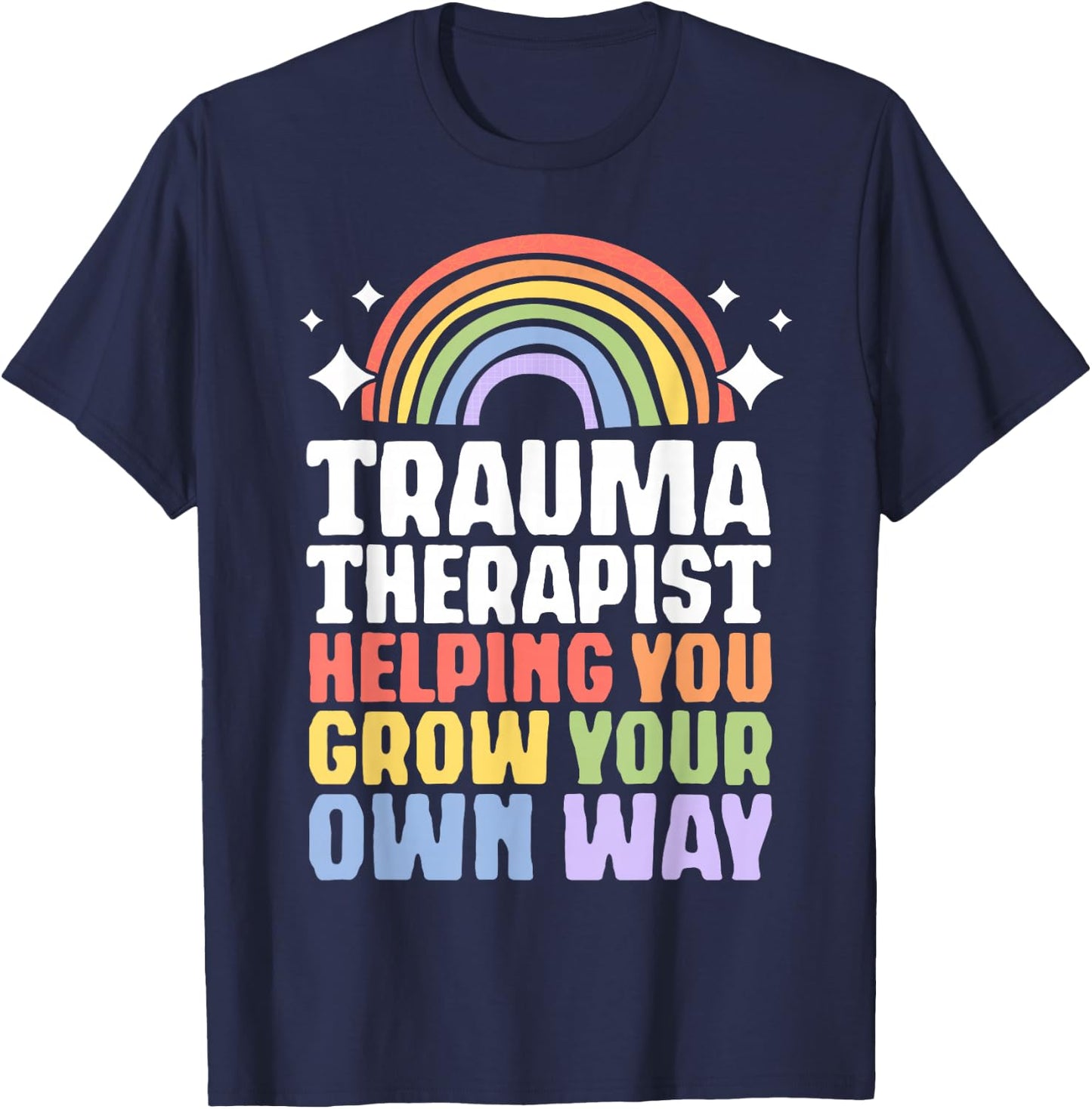 Trauma Therapist PTSD Trauma Therapy EMDR T-Shirt - T-Shirt | Navy
