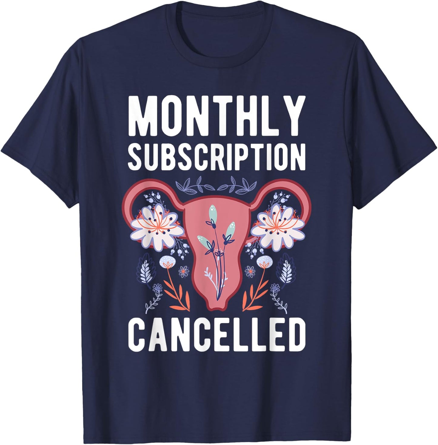 Hysterectomy Uterus Survivor Cervix Surgery Supracervical T-Shirt - T-Shirt | Navy