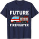 Kids Firefighter Shirt Fireman Costume Toddler Boys Firefighter T-Shirt - T-Shirt | Navy