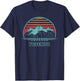 Yosemite Retro National Park Hiking Vintage 80s Style T-Shirt - T-Shirt | Navy