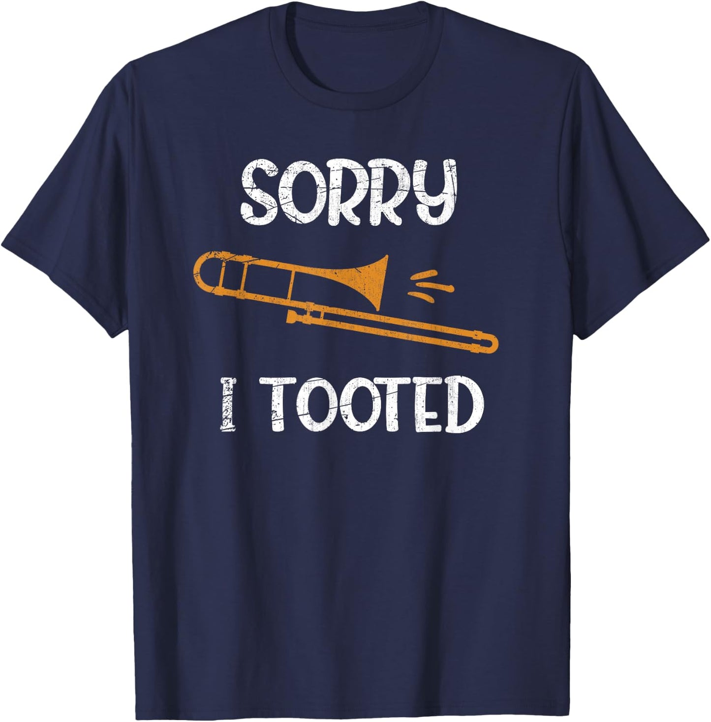 Trombone Player Marching Band Music Gift Trombone T-Shirt - T-Shirt | Navy