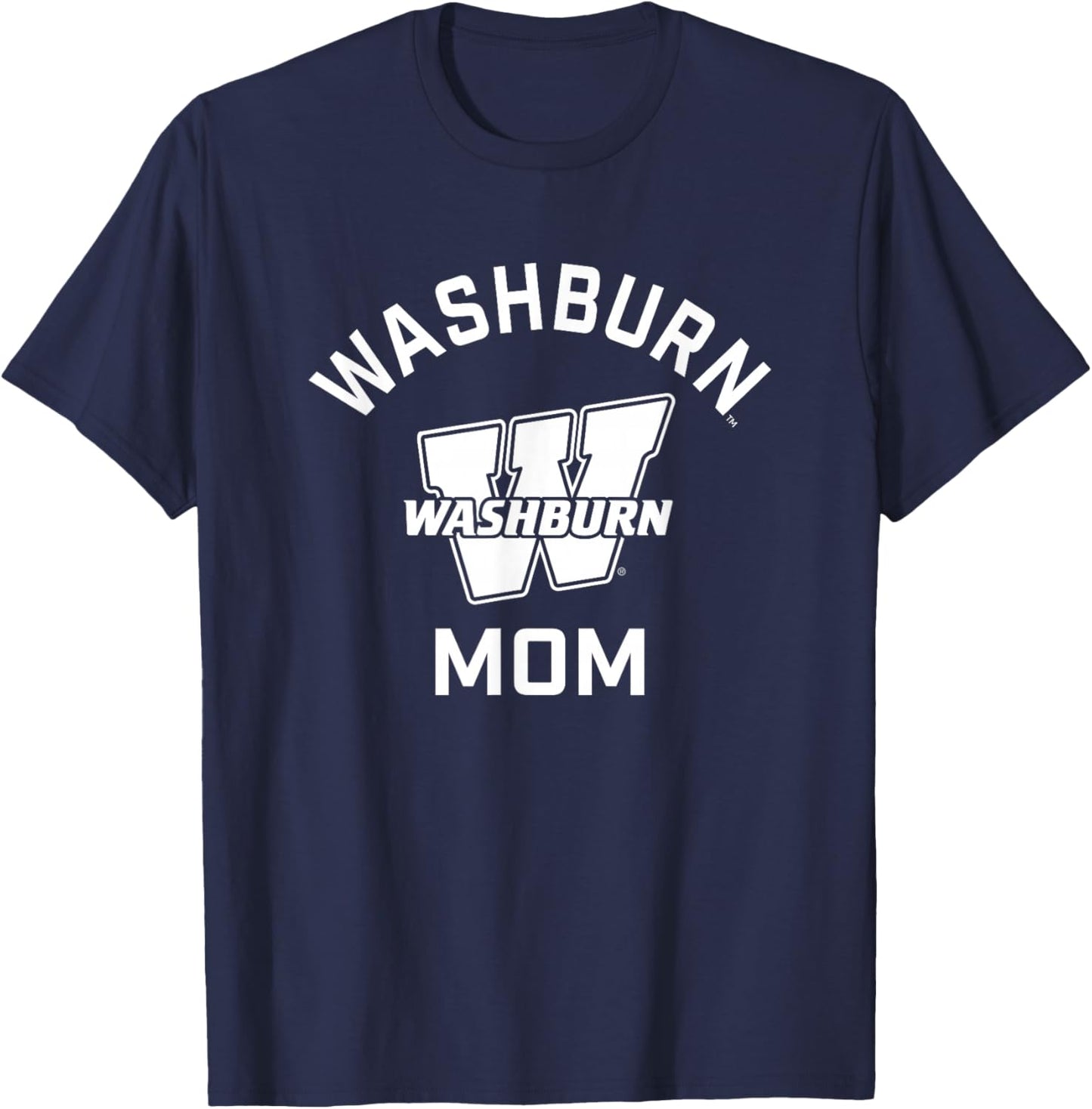 Washburn University Ichabods Arched Mom T-Shirt - T-Shirt | Navy