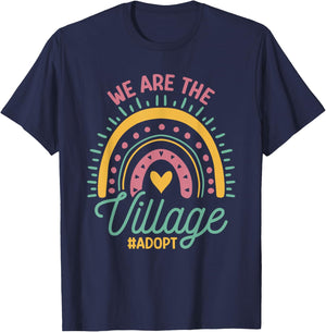 We are The Village #Adopt T-Shirt - T-Shirt | Navy