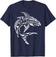 Tribal Hawaiian Maori Shark T-Shirt - T-Shirt | Navy