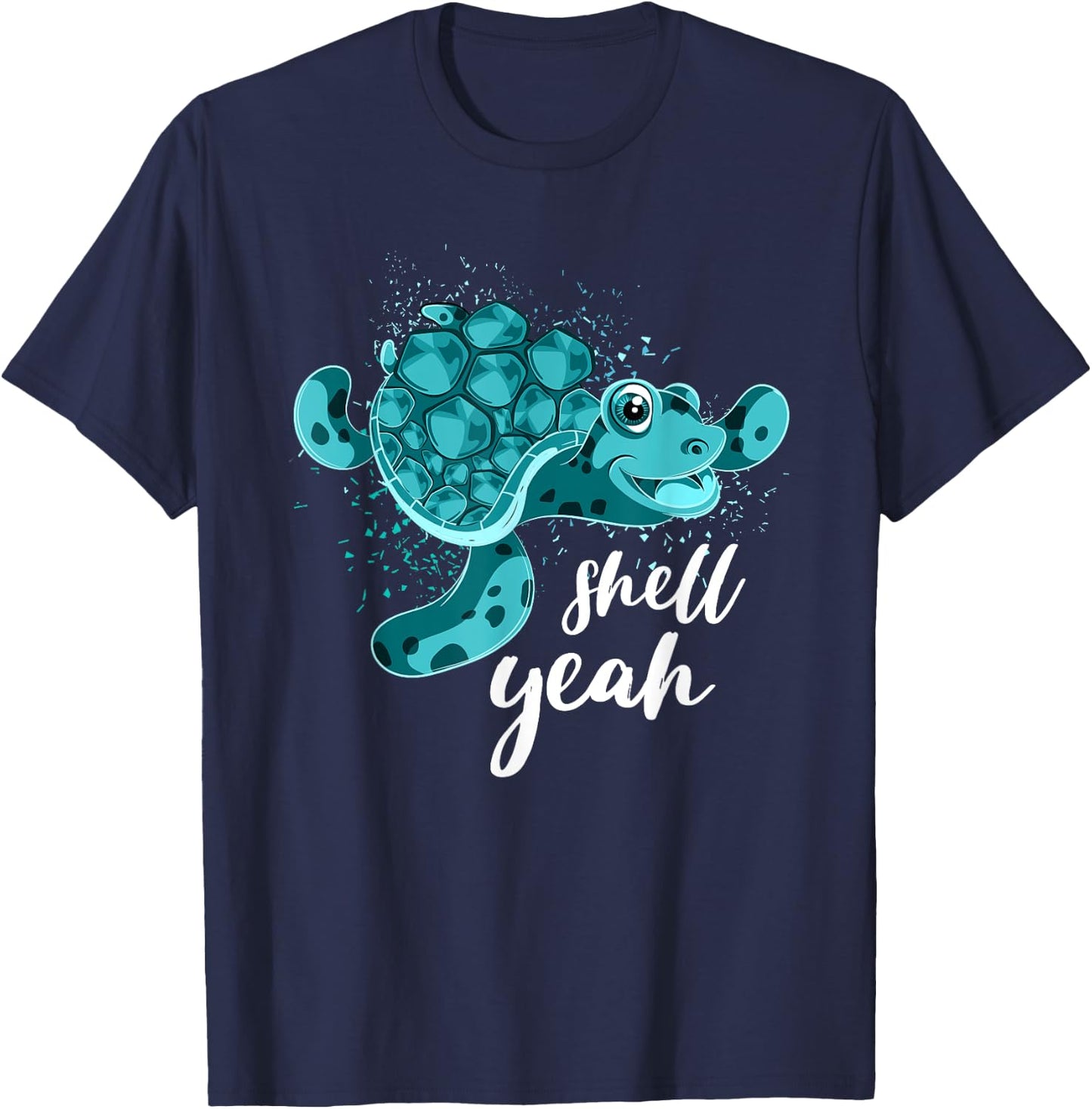 Shell Yeah Turtle T-Shirt - T-Shirt | Navy