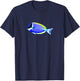 Powder Blue Tang Saltwater Reef Aquarium Shirt T-Shirt - T-Shirt | Navy