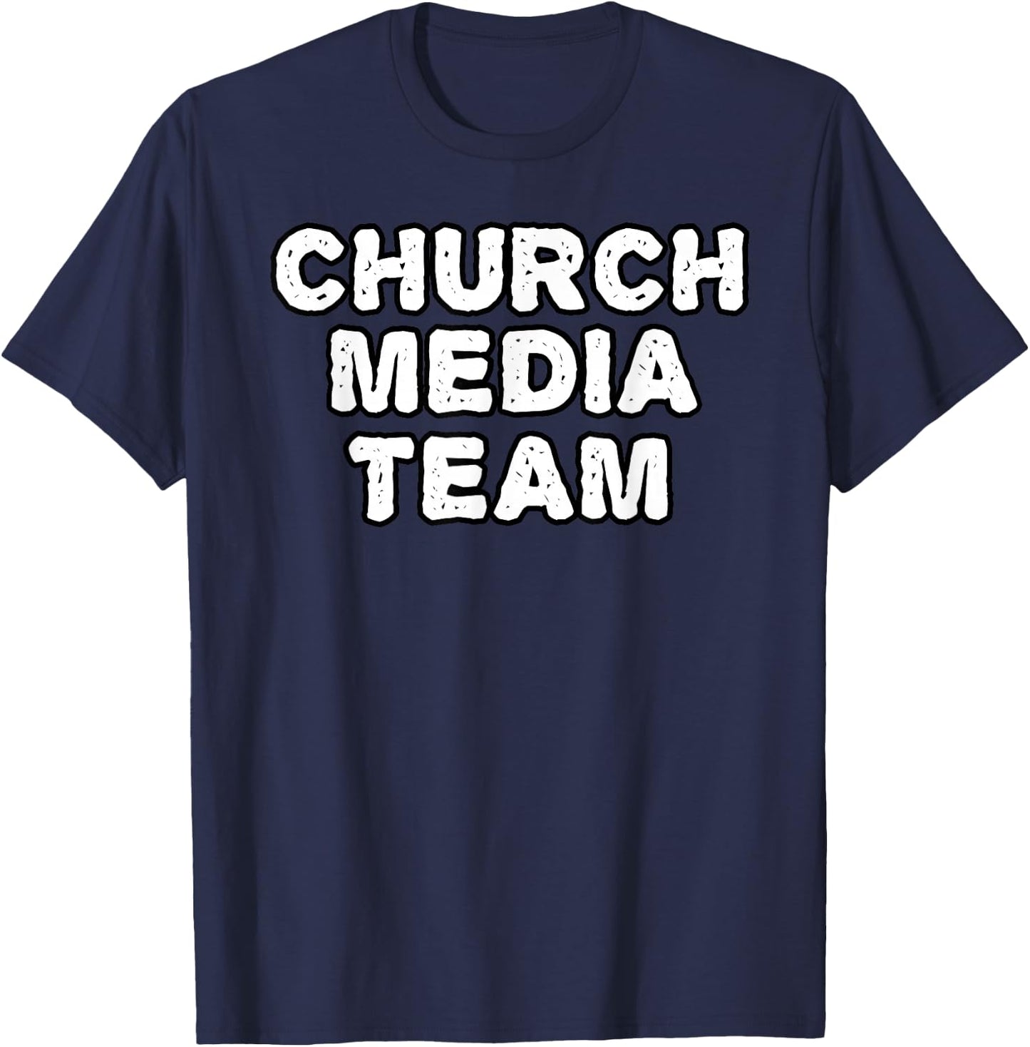 Church Media Team, Christian Sound Engineer T-Shirt - T-Shirt | Navy