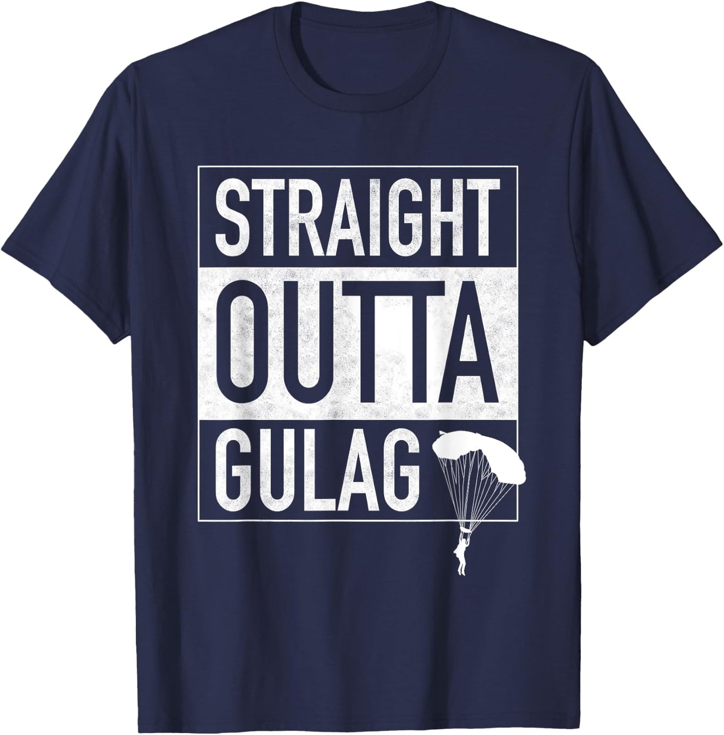 Straight Outta Gulag For Gamers Gulag King T-Shirt - T-Shirt | Navy