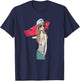 Skaters Having Fun Pro Longboard Skateboard Skater Girl T-Shirt - T-Shirt | Navy
