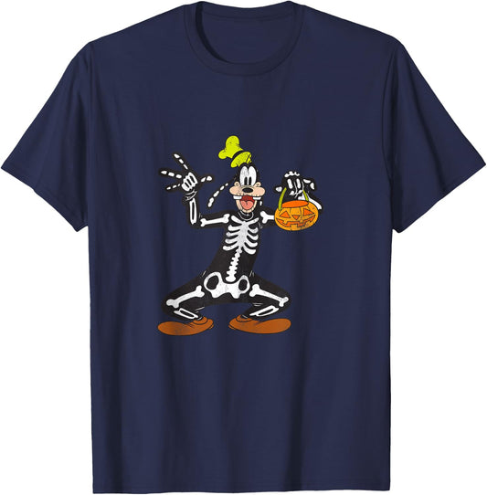 Disney - Goofy Skeleton Halloween T-Shirt - T-Shirt | Navy