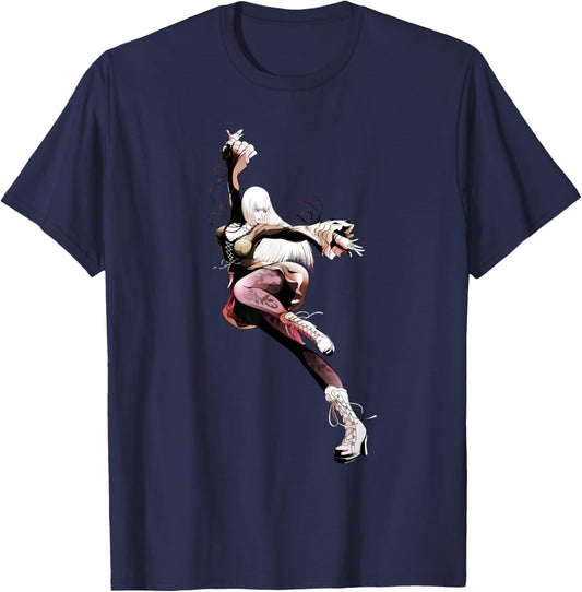 Bandai Namco Entertainment Inc. TEKKEN7 LILI 001 , Small, Black T-Shirt - T-Shirt | Navy