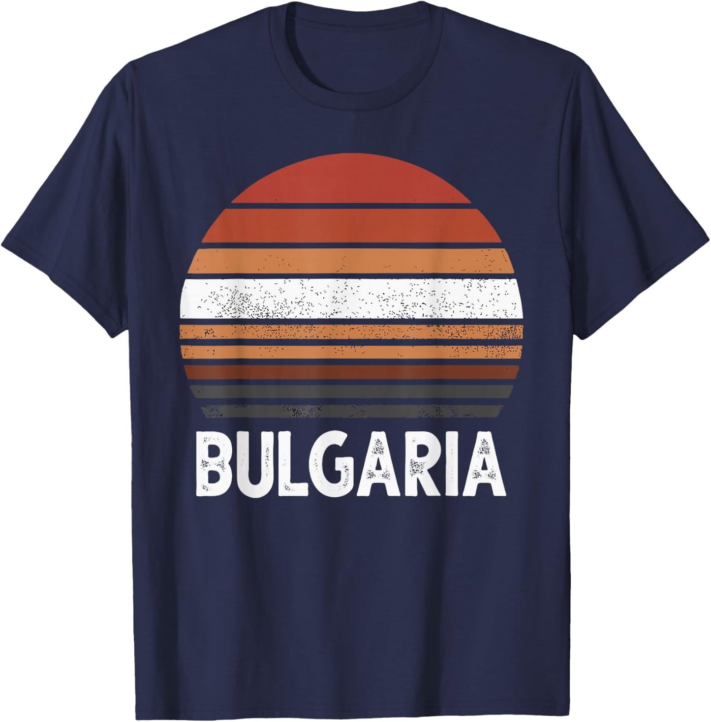 Vintage Bulgaria Flag I Love Bulgaria T-Shirt - T-Shirt | Navy