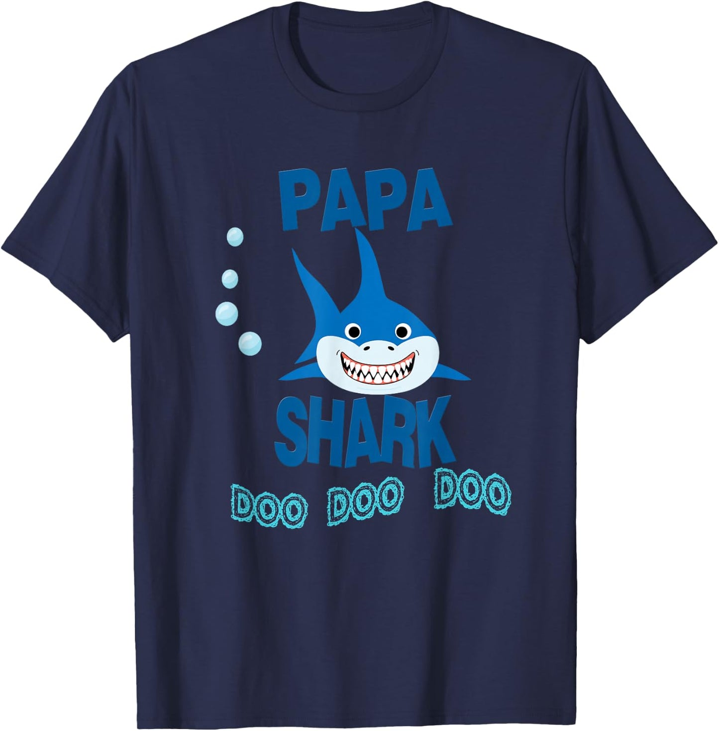 Papa Shark Gift Father - Camisa de Regalo Papa en espanol T-Shirt - T-Shirt | Navy