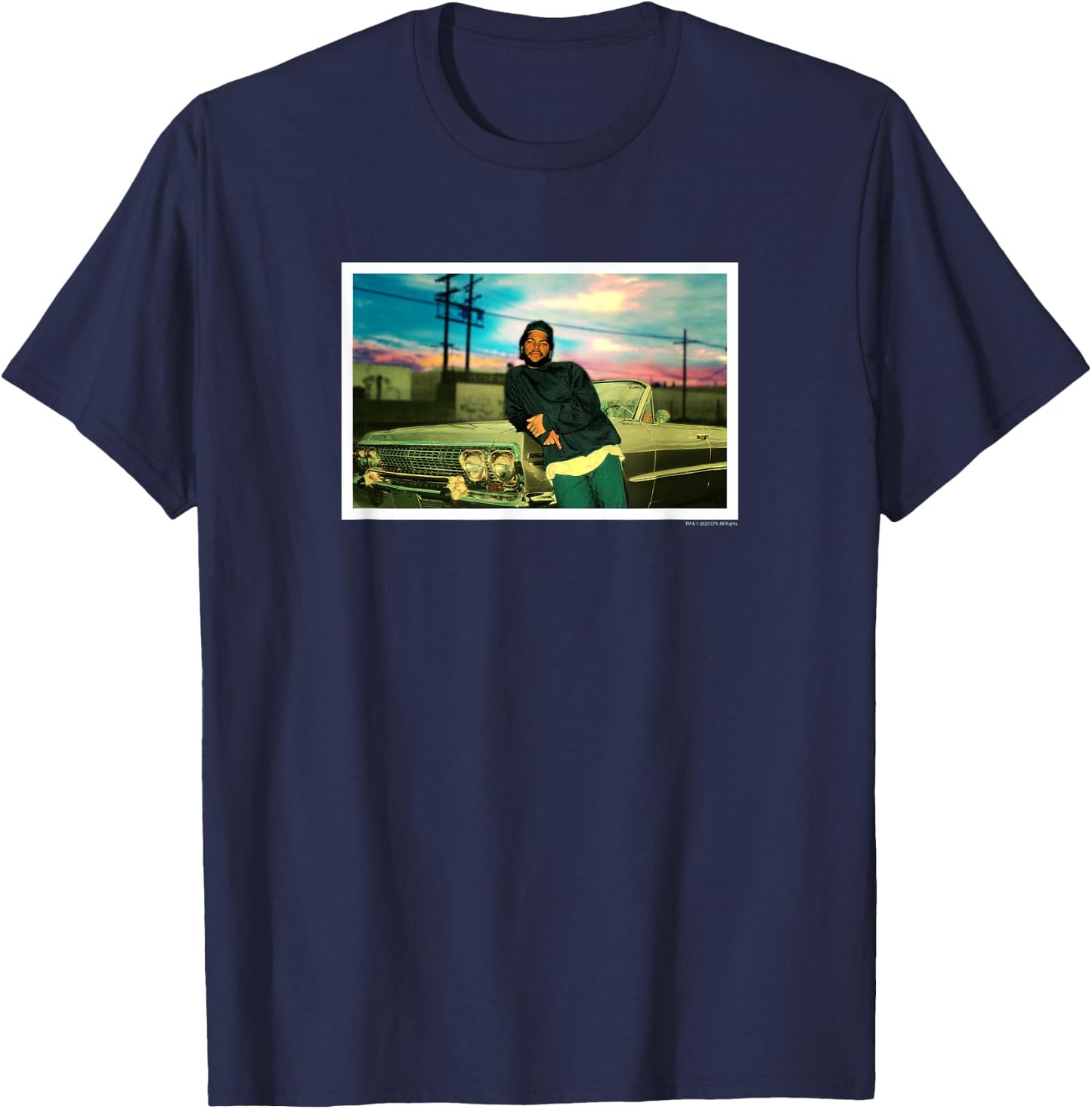 Boyz n the Hood Car at Sunset T-Shirt - T-Shirt | Navy