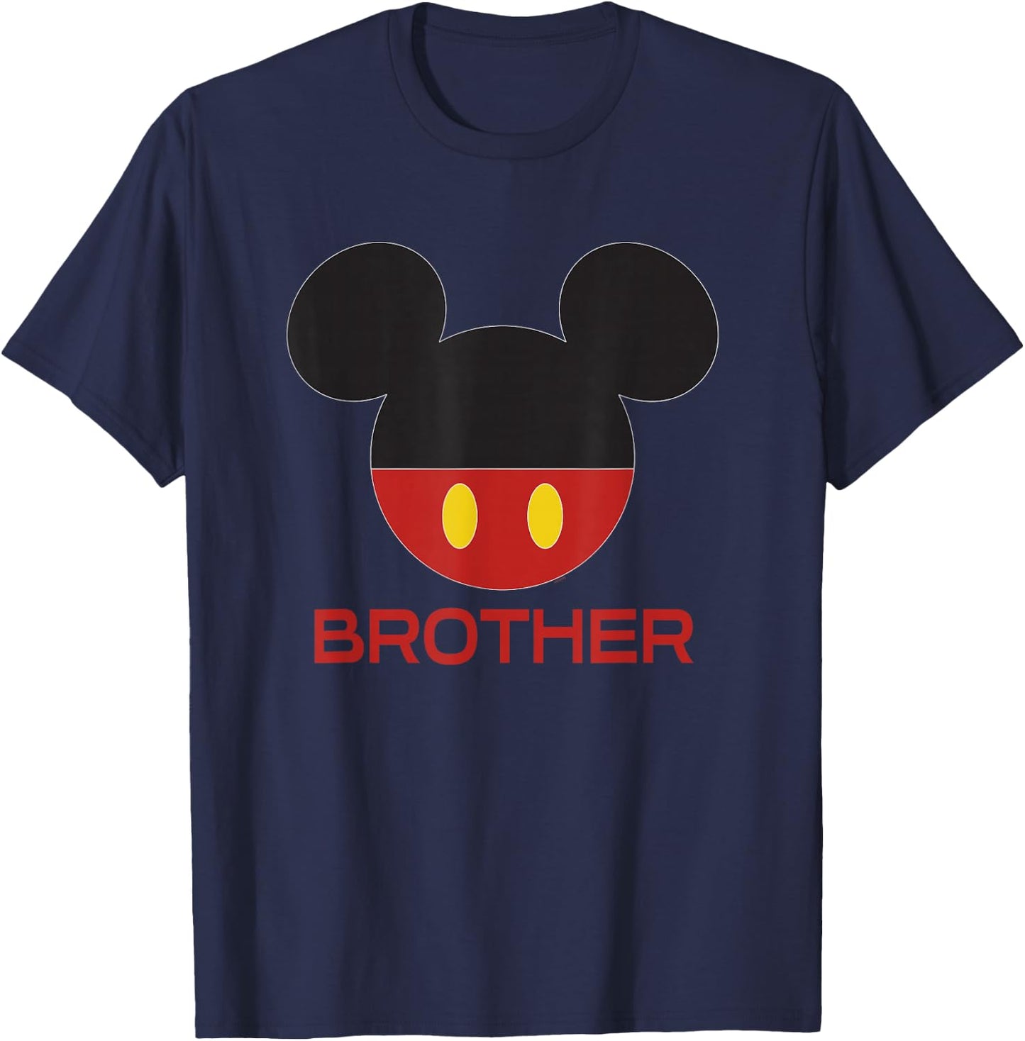 Disney Mickey Mouse Red Shorts Icon Brother Family T-Shirt - T-Shirt | Navy