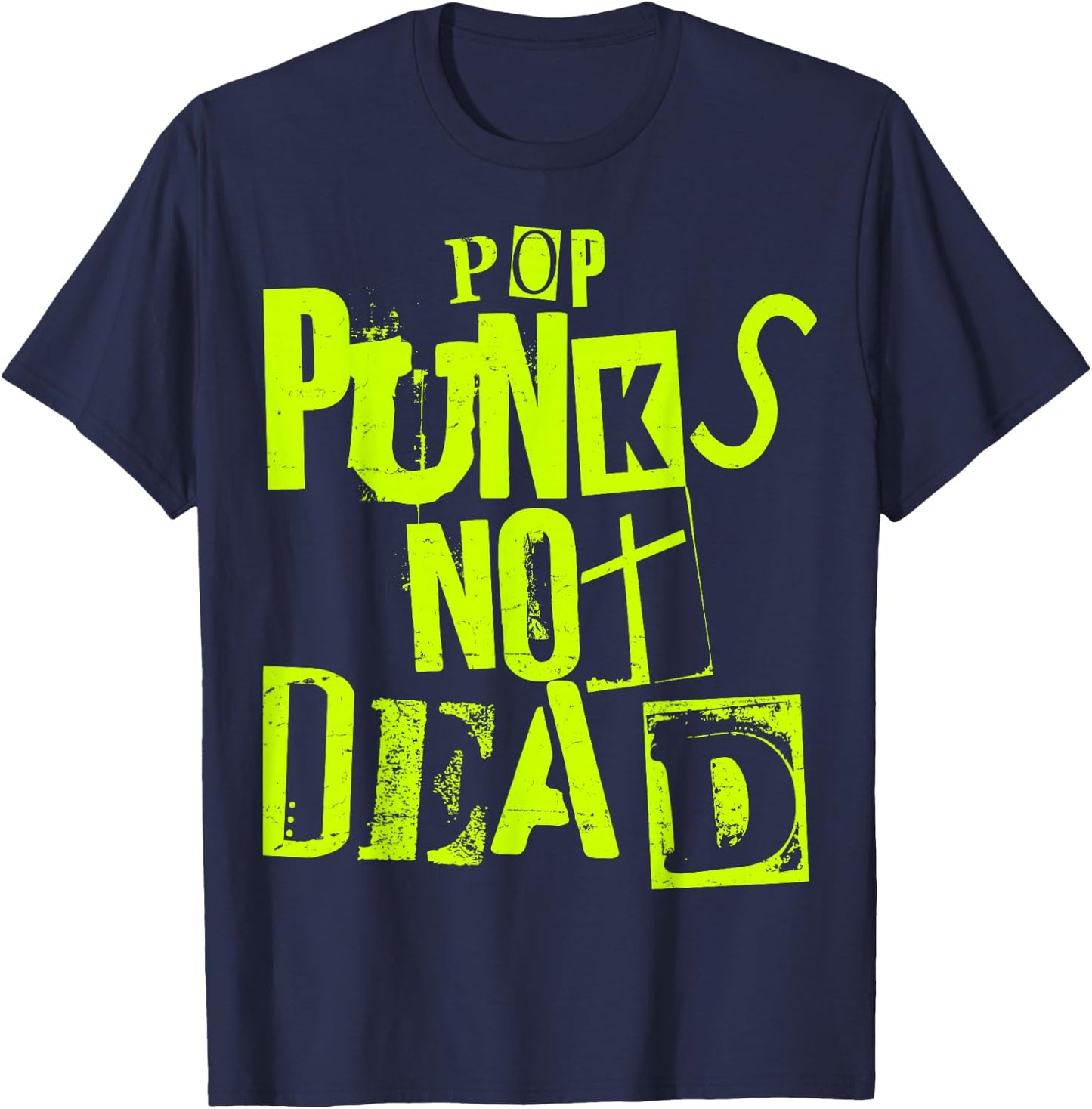FOKS. /// Punk Rock Music - Punkrock Hard Rock Pop Punks Not Dead Vintage Grunge Pop Punk Is Not Dead -Adults T-Shirt - T-Shirt | Navy