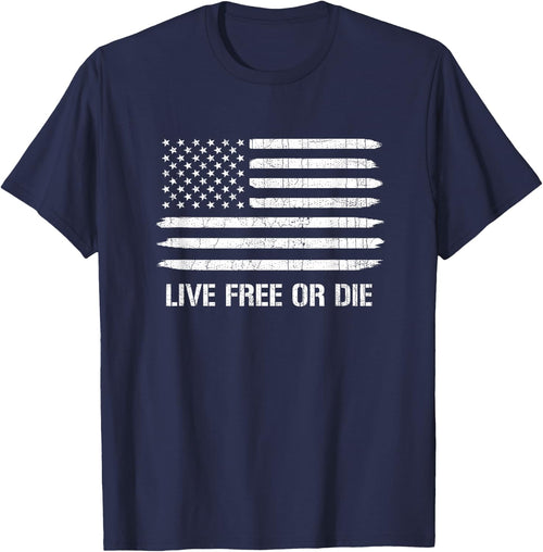Live Free or Die 2nd Amendment American Flag
