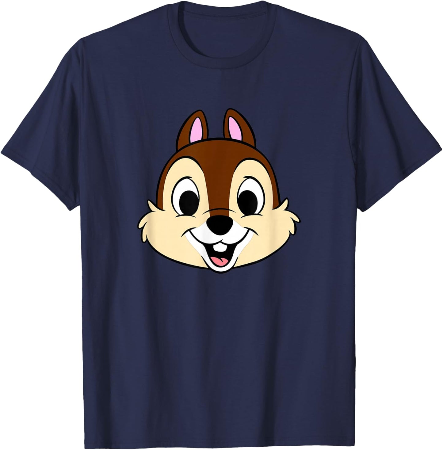 Disney Chip and Dale Chip Big Floating Head T-Shirt - T-Shirt | Navy