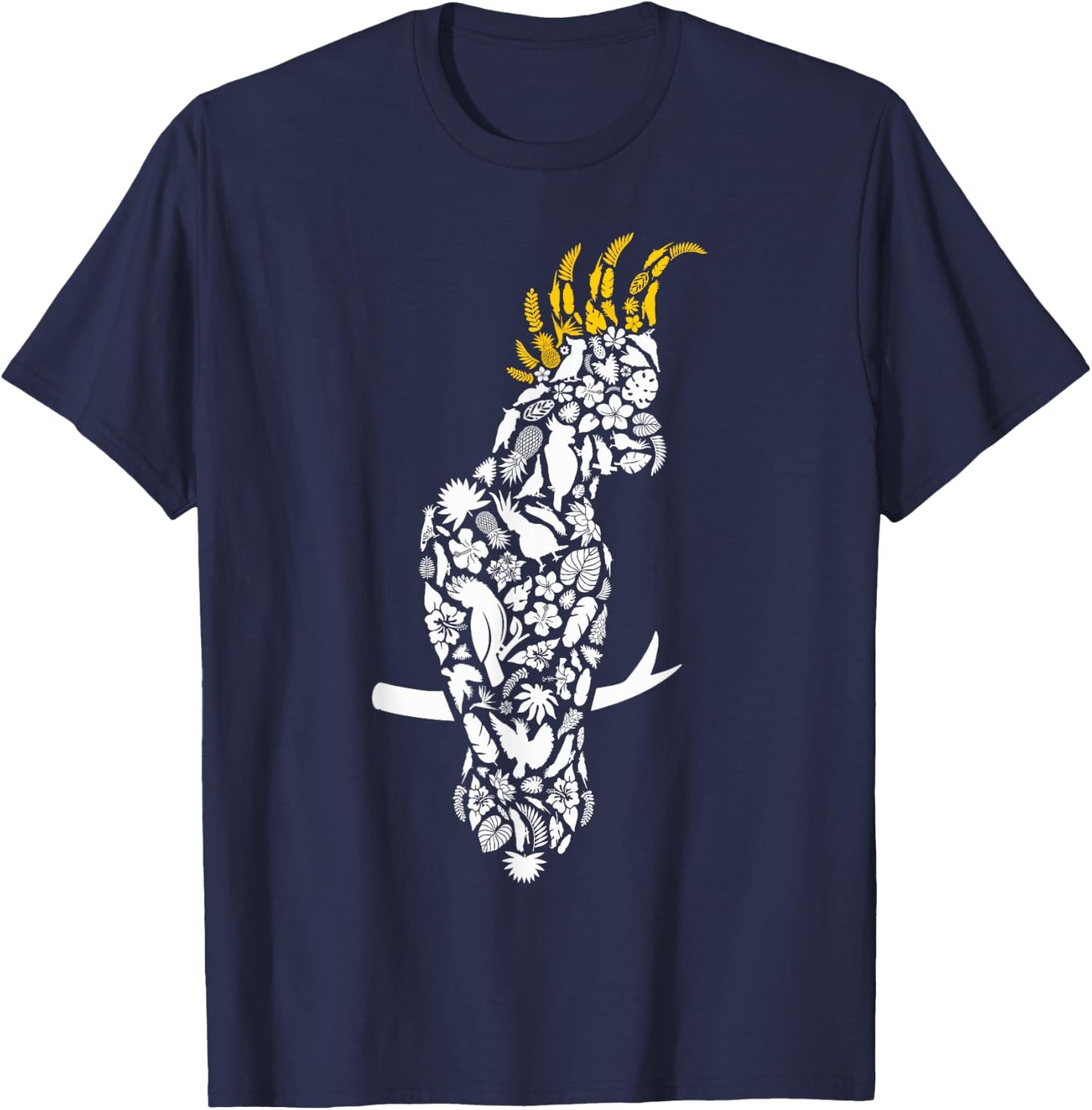 Cockatoo Bird Lover Men Women Kids Cockatoo Parrot T-Shirt - T-Shirt | Navy