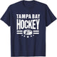 Hockey Tampa Bay Throwback Blue TB Retro Tampa Bay Fan Pro T-Shirt - T-Shirt | Navy