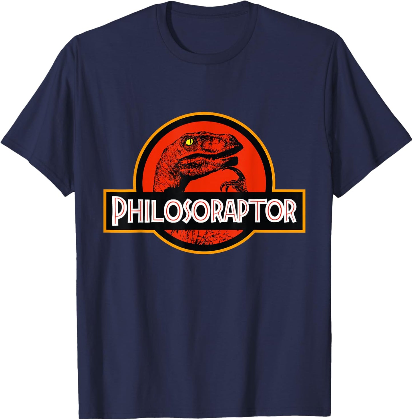 Philosoraptor Meme - Philosophy Dinosaur T-Shirt - T-Shirt | Navy