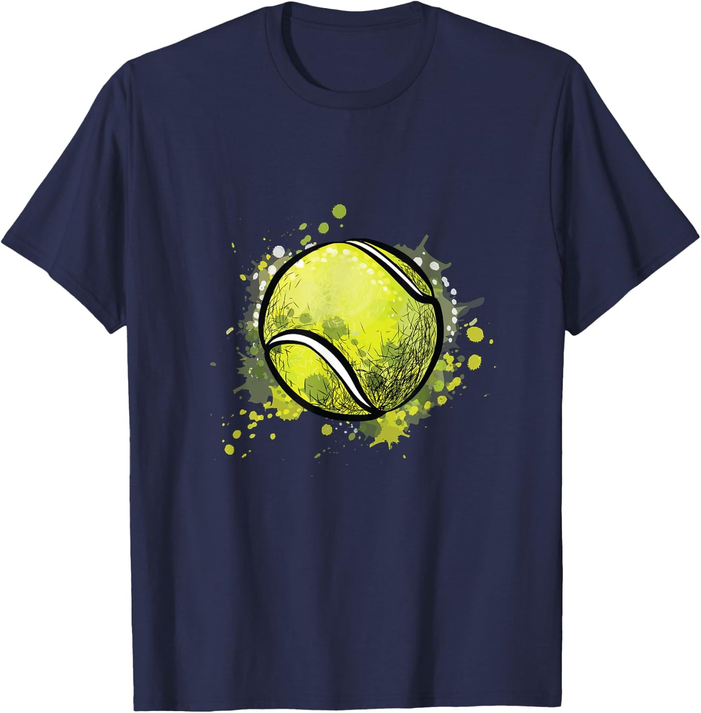 Tennis ball for sports and tennis lover for christmas T-Shirt - T-Shirt | Navy
