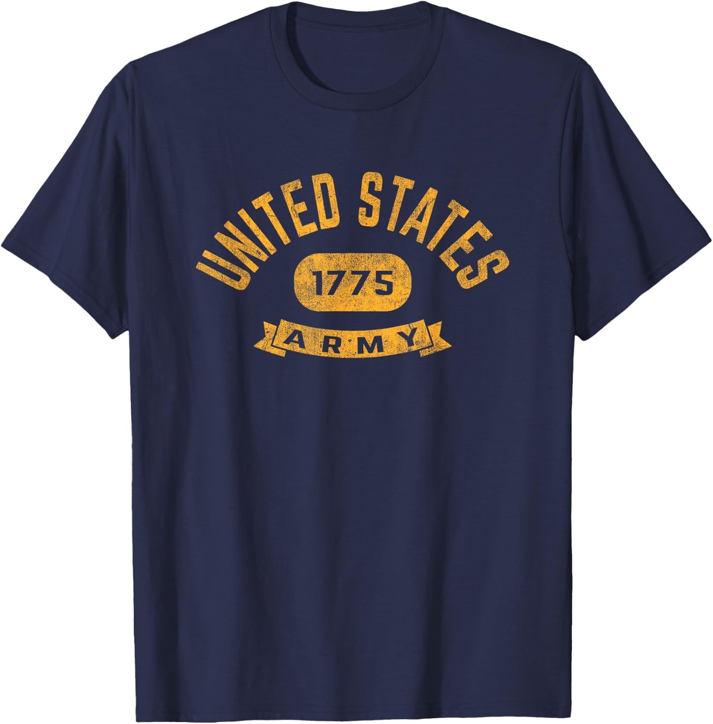 Army United States Military Vintage Banner T-Shirt - T-Shirt | Navy
