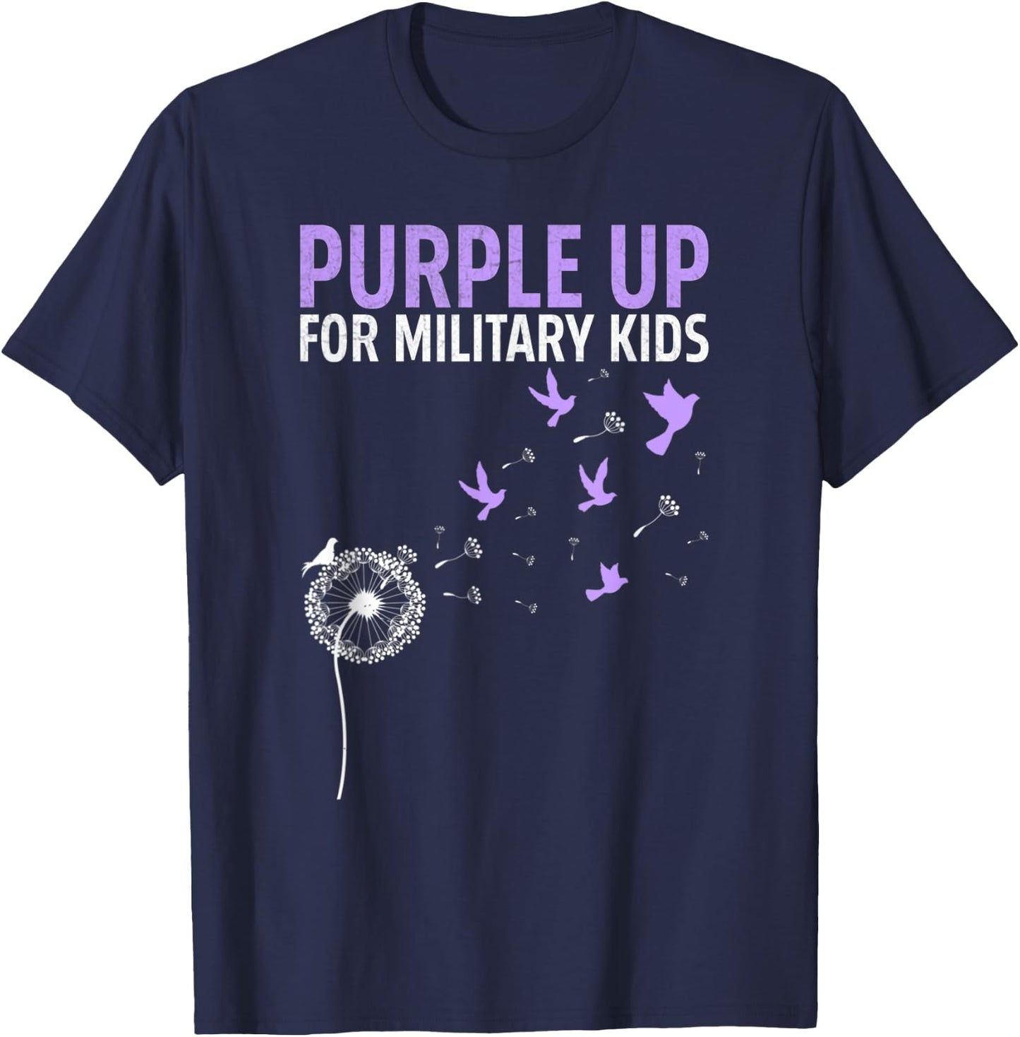 Purple Up for Military Kids Military Child T-Shirt - T-Shirt | Navy