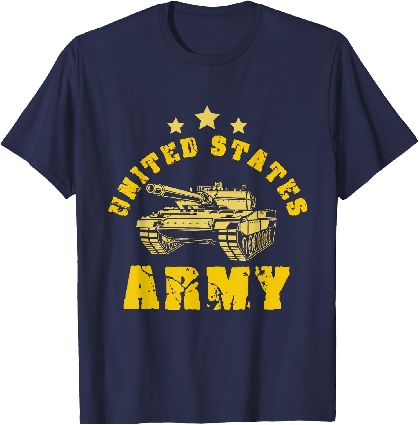 United States Army Battle Tank Battlefield Tank Military T-Shirt - T-Shirt | Navy