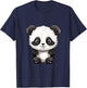 Cute Little Panda Bear Panda Lover Pandas Women Kids T-Shirt - T-Shirt | Navy