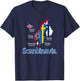 Scandinavia Flags Map T-Shirt - T-Shirt | Navy