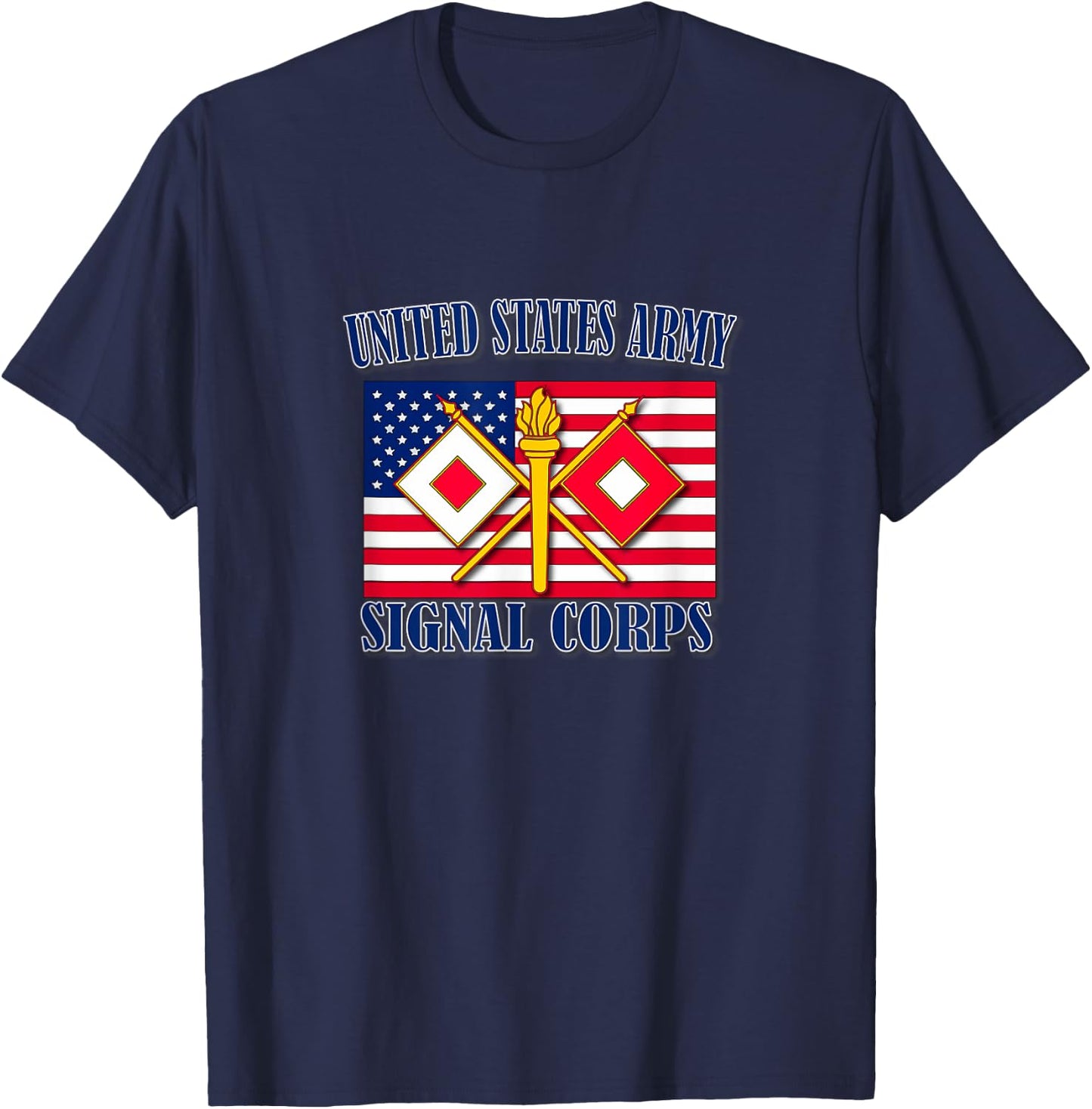 Signal Corps (Front Design) T-Shirt - T-Shirt | Navy