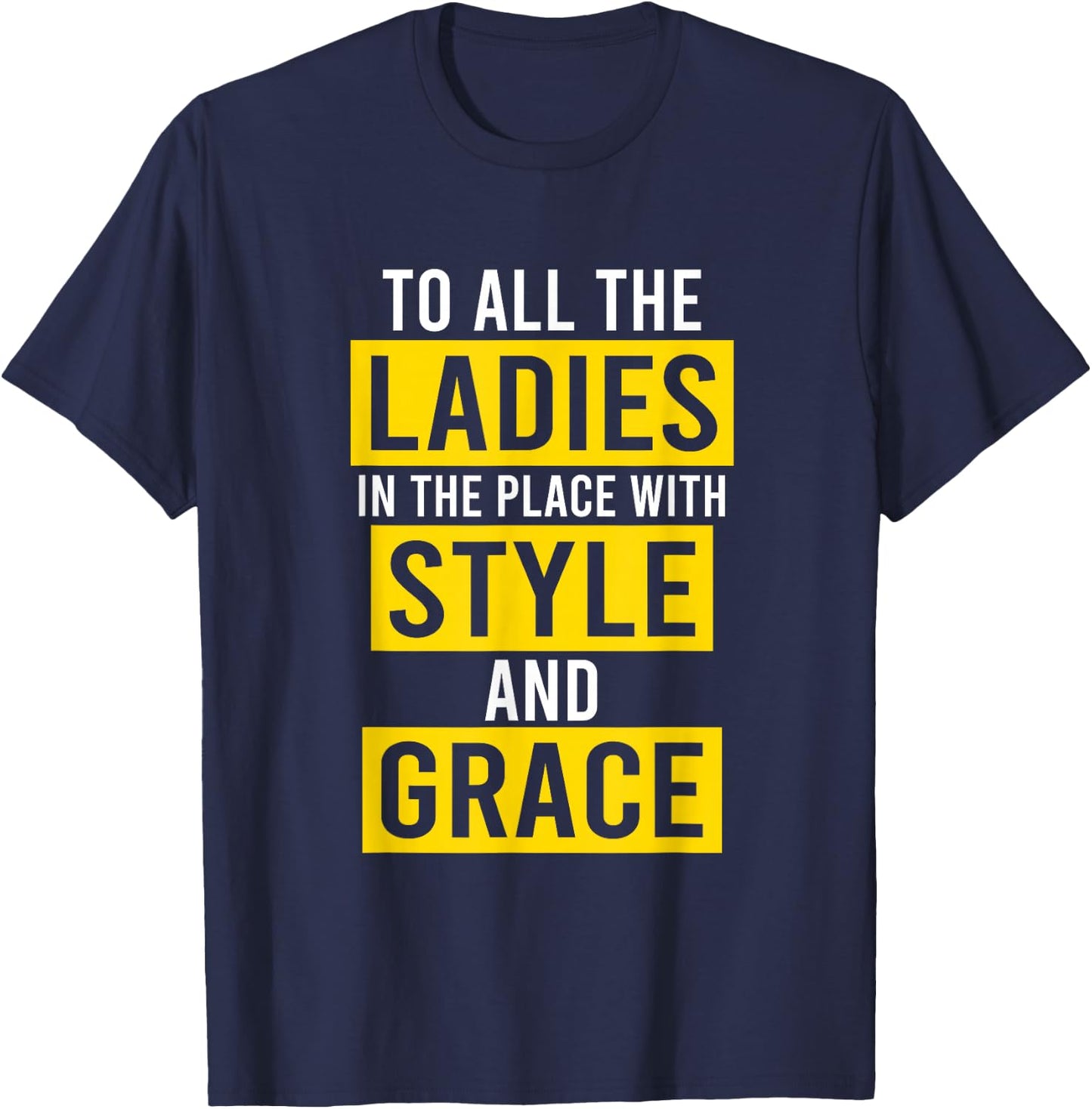 Hip Hop Ladies Style Grace Quote Rapper Musician T-Shirt - T-Shirt | Navy