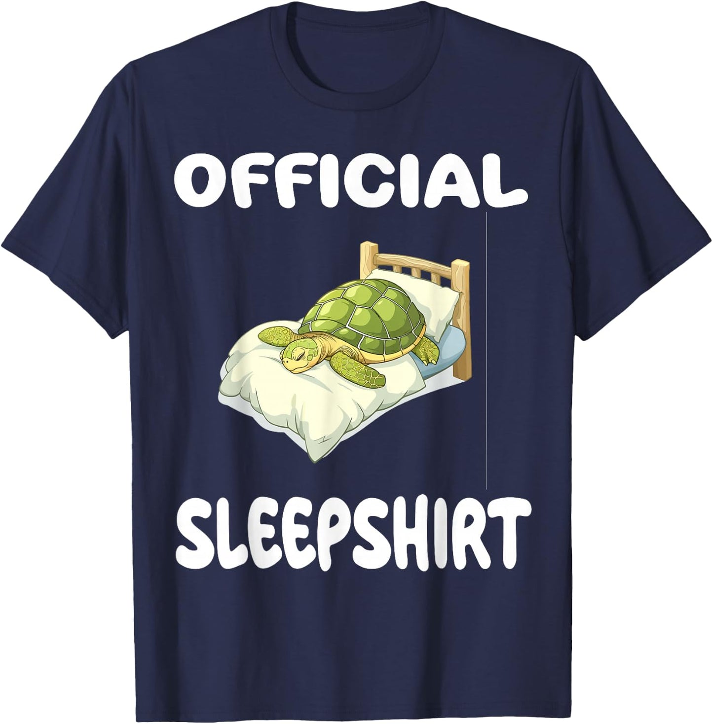 Turtle Official Sleepshirt Pajamas Nightgown T-Shirt - T-Shirt | Navy