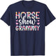 Horse Show Grammy Grandma Equestrian Grammy T-Shirt - T-Shirt | Navy