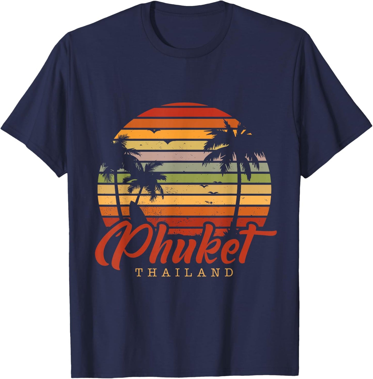 Sunset Tropics Asia Thailand T-Shirt - T-Shirt | Navy