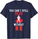 You Cant Spell Hero Without HR Vintage- Human Resources T-Shirt - T-Shirt | Navy