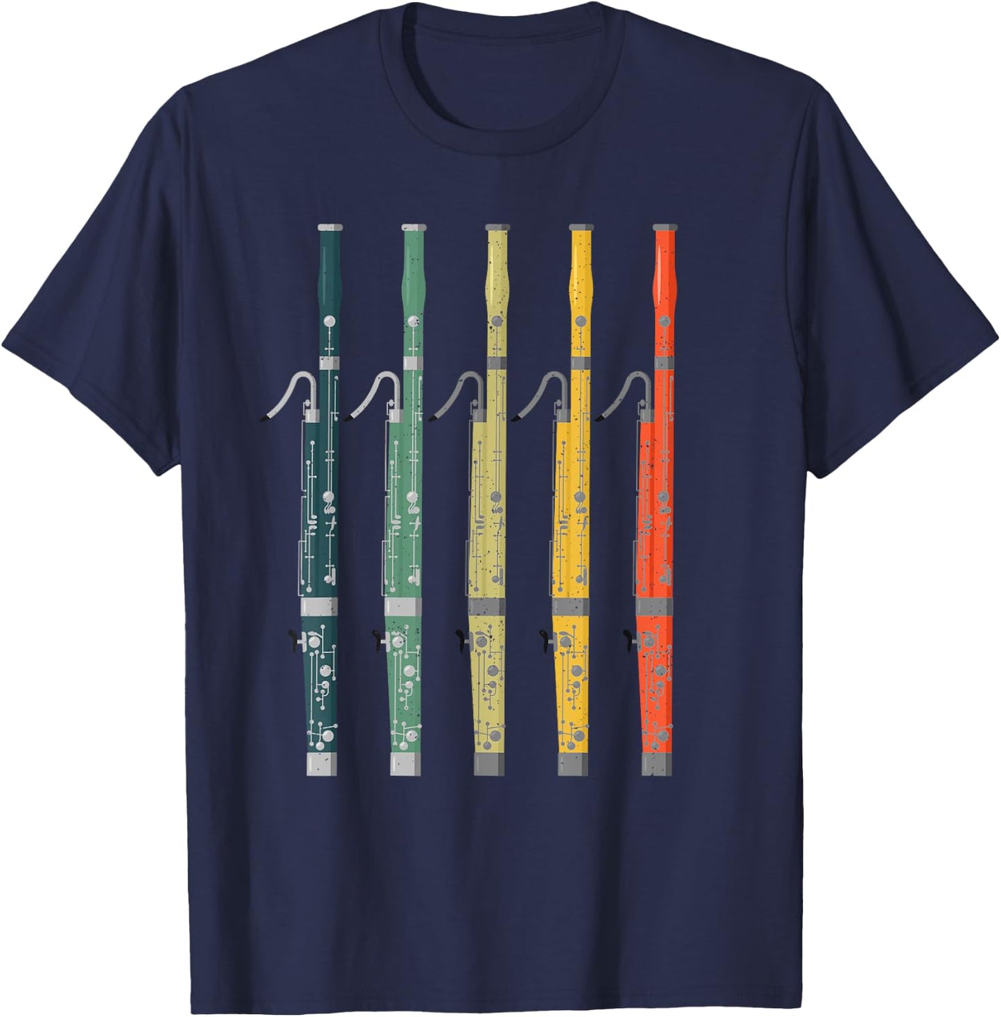 Bassoon Art Women Bassoon Instrument Lovers T-Shirt - T-Shirt | Navy