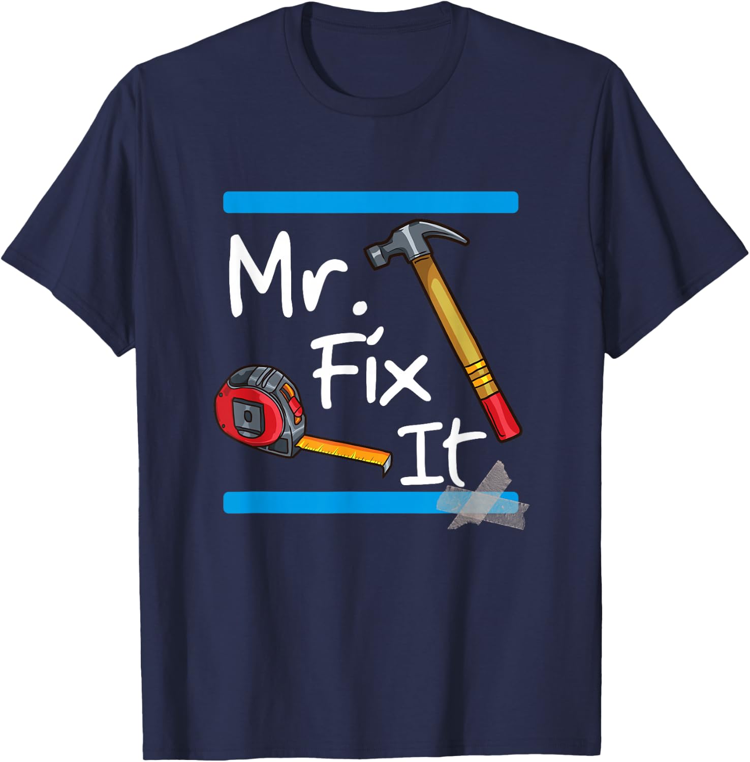 Mr. Fix It - Fixer Upper Tools T-Shirt - T-Shirt | Navy