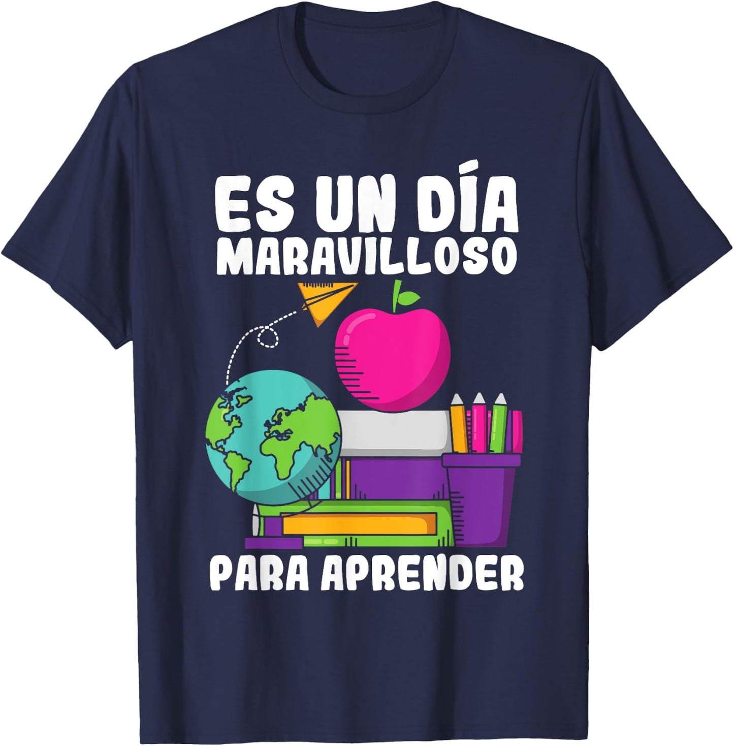 Maestras Spanish Teacher Maestra Hispanic Teacher Espanol Women Girls Kids T-Shirt - T-Shirt | Navy