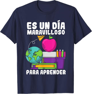 Maestras Spanish Teacher Maestra Hispanic Teacher Espanol Women Girls Kids T-Shirt - T-Shirt | Navy
