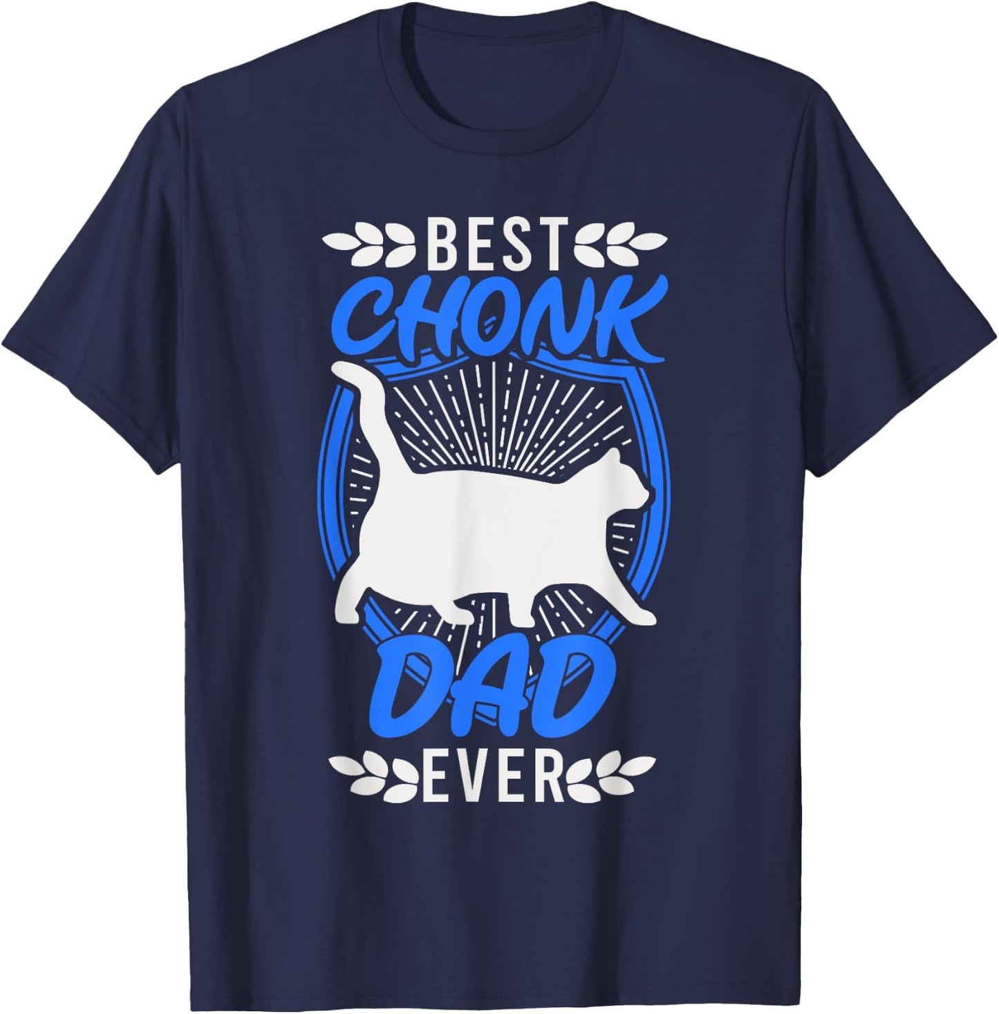 Chonk Dad Chonk Scale Cat Retro Chonky Memes Men T-Shirt - T-Shirt | Navy