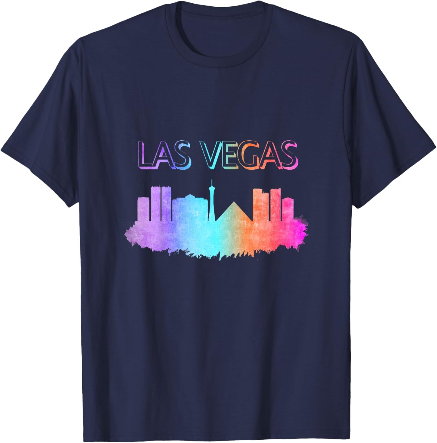 Las Vegas Skyline T-Shirt - T-Shirt | Navy