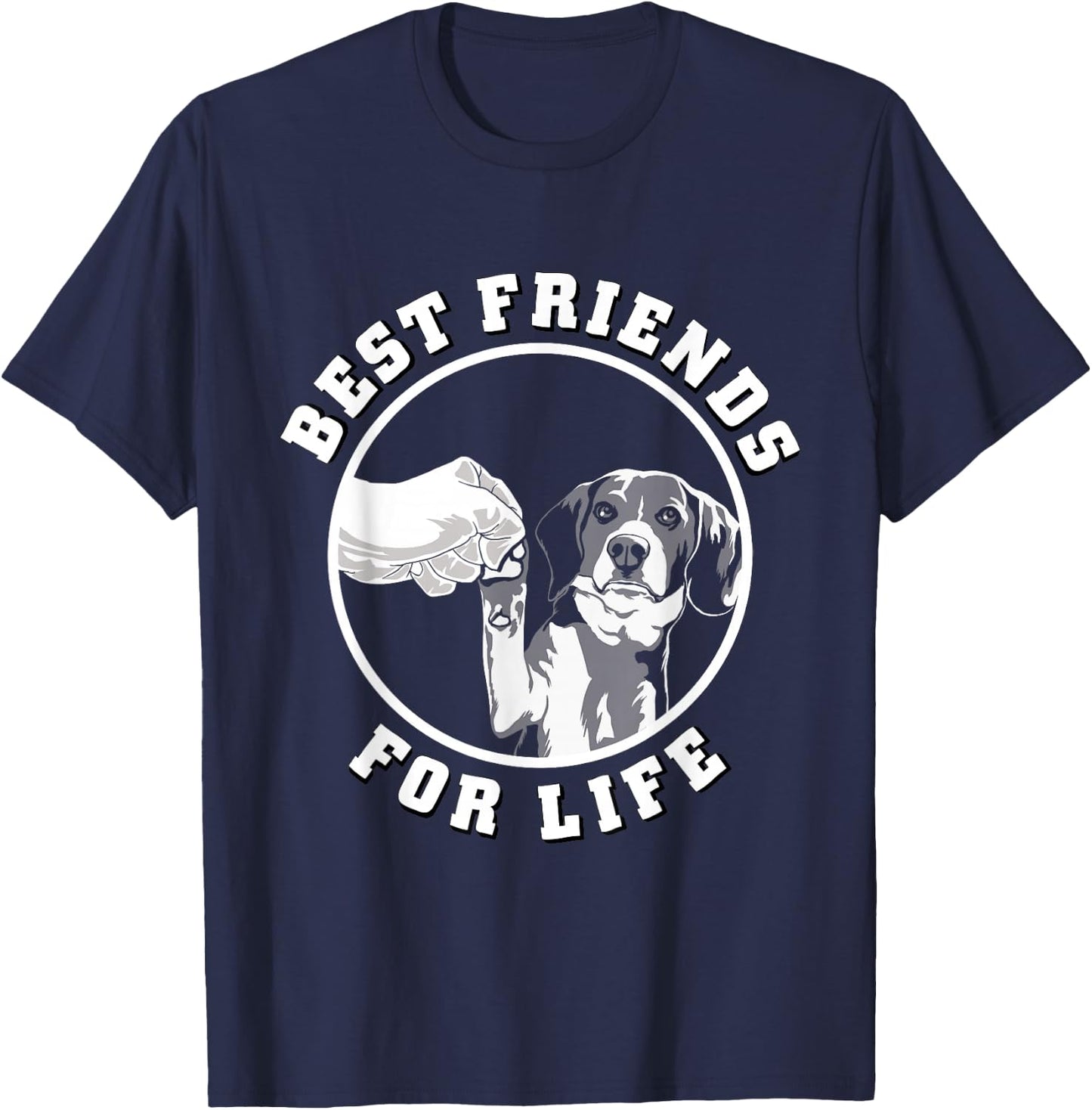Beagle Shirt Best Friend Pet Dog Beagle Lover Beagle Mom Dad T-Shirt - T-Shirt | Navy