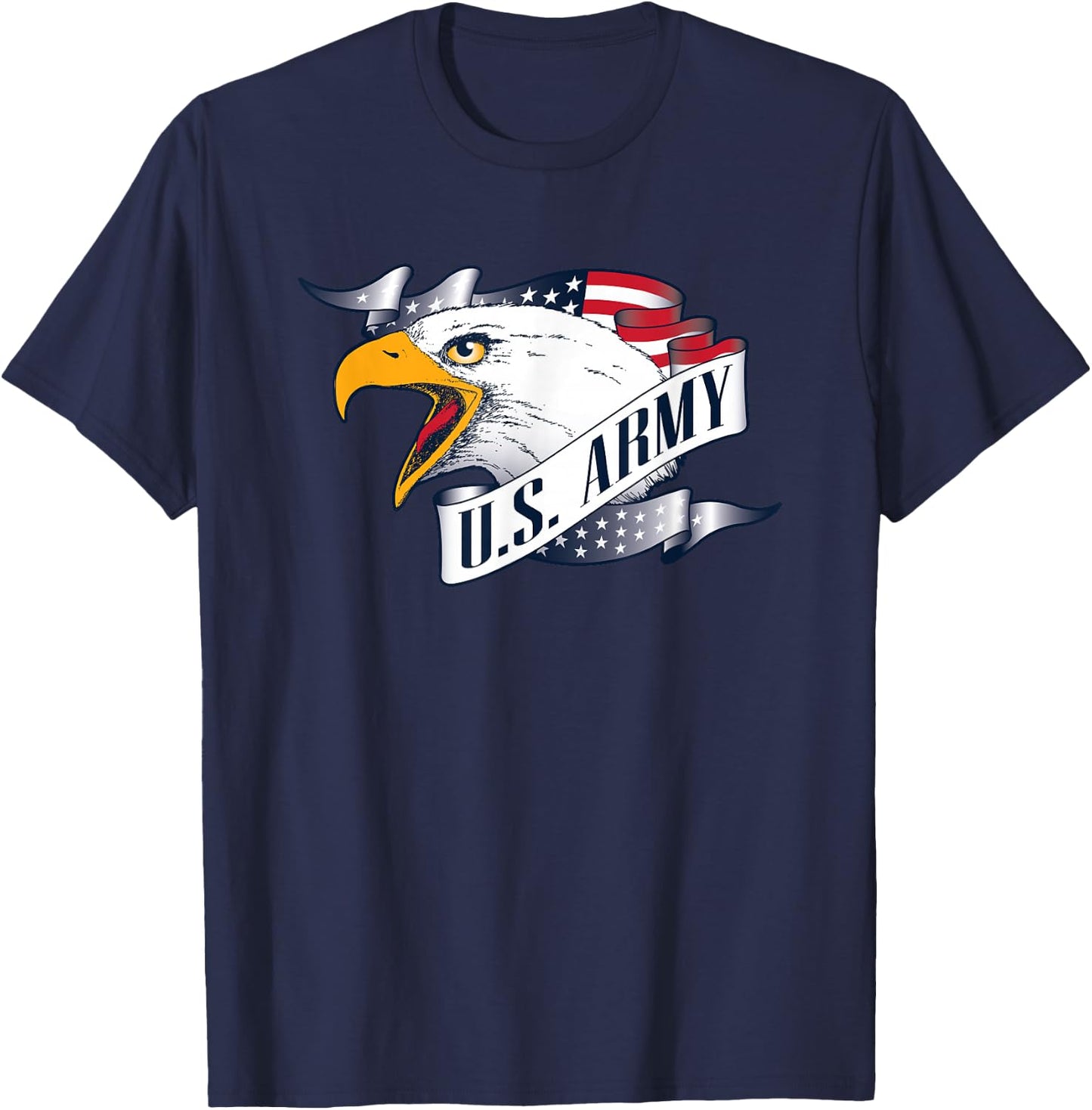 Military Army United States Eagle Green Officially Licensed T-Shirt - T-Shirt | Navy