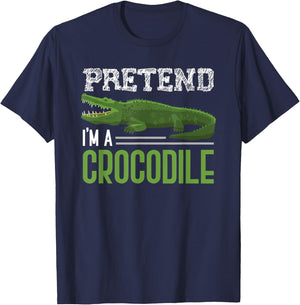 Pretend Im A Crocodile T-Shirt - T-Shirt | Navy
