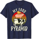 My Food Pyramid Meat Eater Carnivore Diet Food Nutrition Fun T-Shirt - T-Shirt | Navy