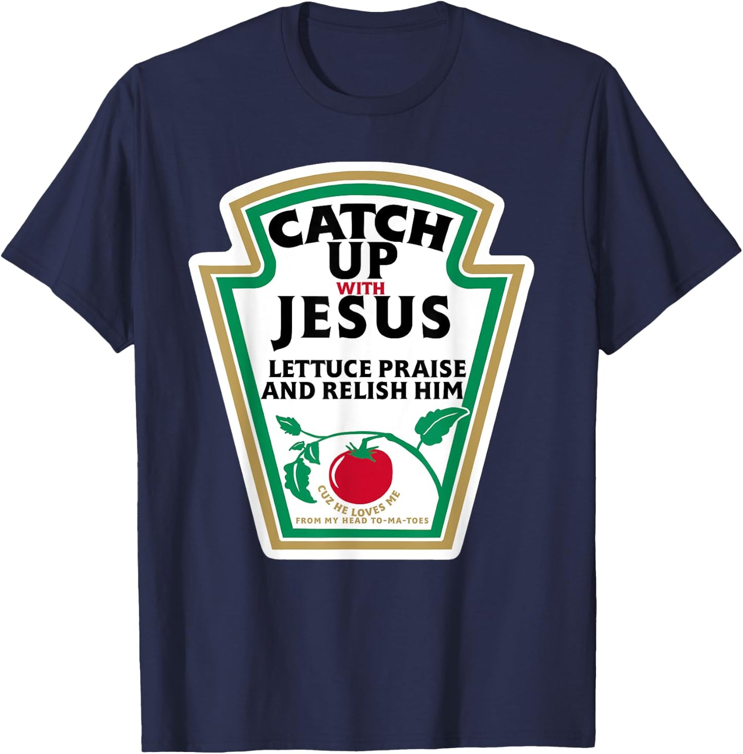 CatchUp with Jesus T-Shirt - T-Shirt | Navy
